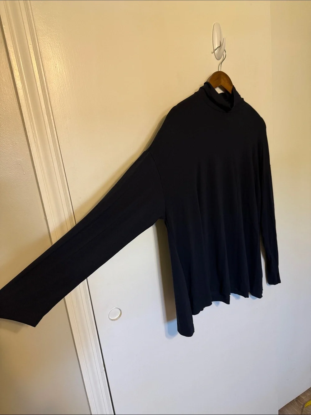 J. Jill Wearever Collection Turtleneck Slouchy Long Sleeve Navy Blue XL